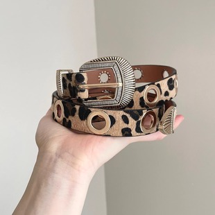 buckle腰带 print Vintage古着 Leopard