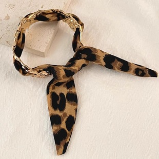 scarf臂环 silk Vintage古着 Leopard
