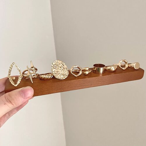 Vintage古着 Irregular Stack套戒