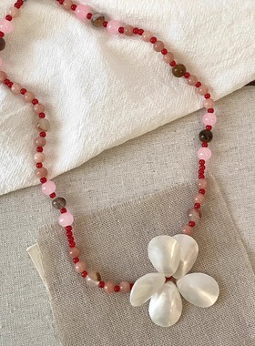 Vintage古着 Shells give birth to flowers项链