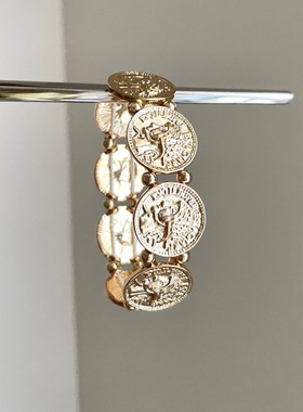 Vintage古着 The rhyme of ancient coins手镯