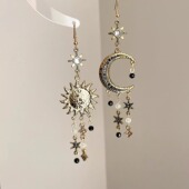 The moon sun Vintage古着 and the shine together耳饰