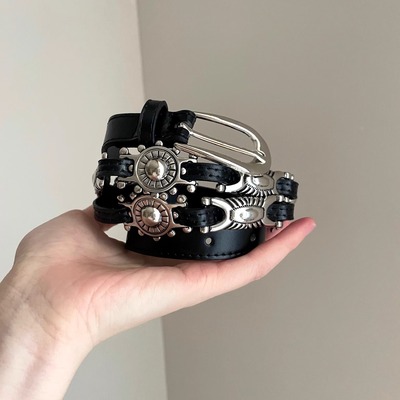 Vintage古着 Punk carved belt腰带