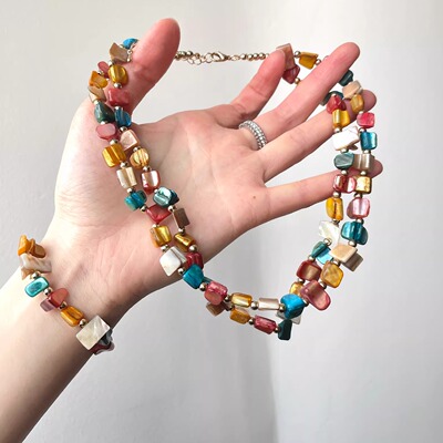 Vintage古着 Bohemian colored stone套装