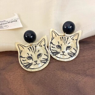 cat耳饰 vitality Vintage古着 Acrylic