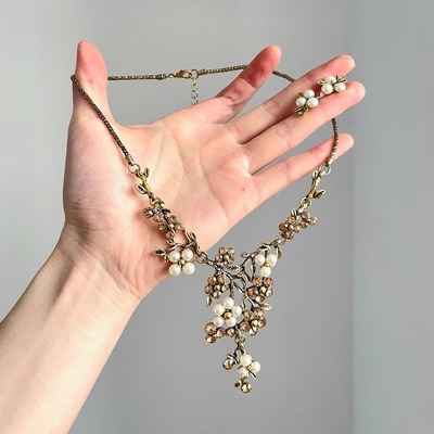 Vintage古着 Medieval plum blossom套装