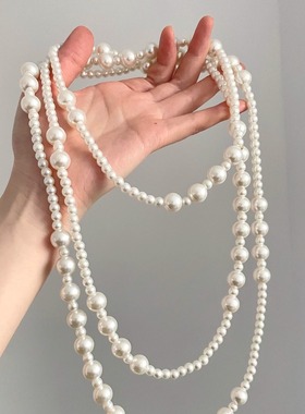 Vintage古着 Irregular pearls项链