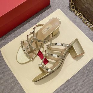 Women's sandals Gladiator summer 2025 luxury Brand Designer