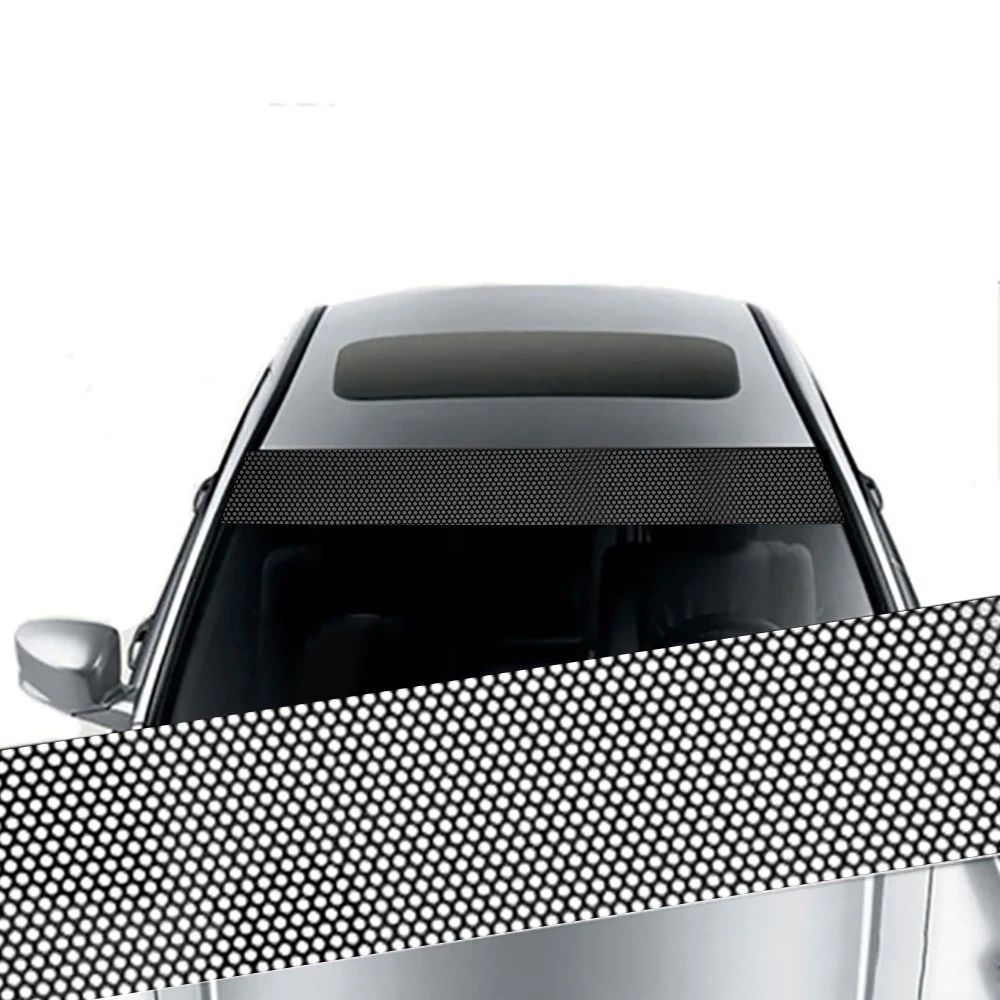 Car Sunshade Stickers Auto Front Windshield 3D Vinyl Film Re