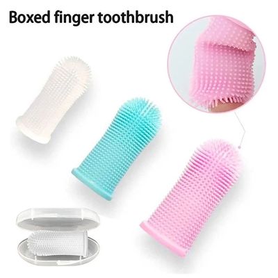 Pet Finger Toothbrush Cleaning Products for Cats and DogsOra