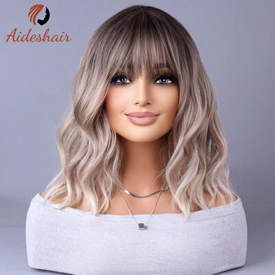 Synthetic wig 2023 New Internet celebrity style with fringe