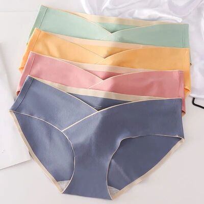 4pcs Cotton Maternity Panties High Waist Pregnant Panties Ad