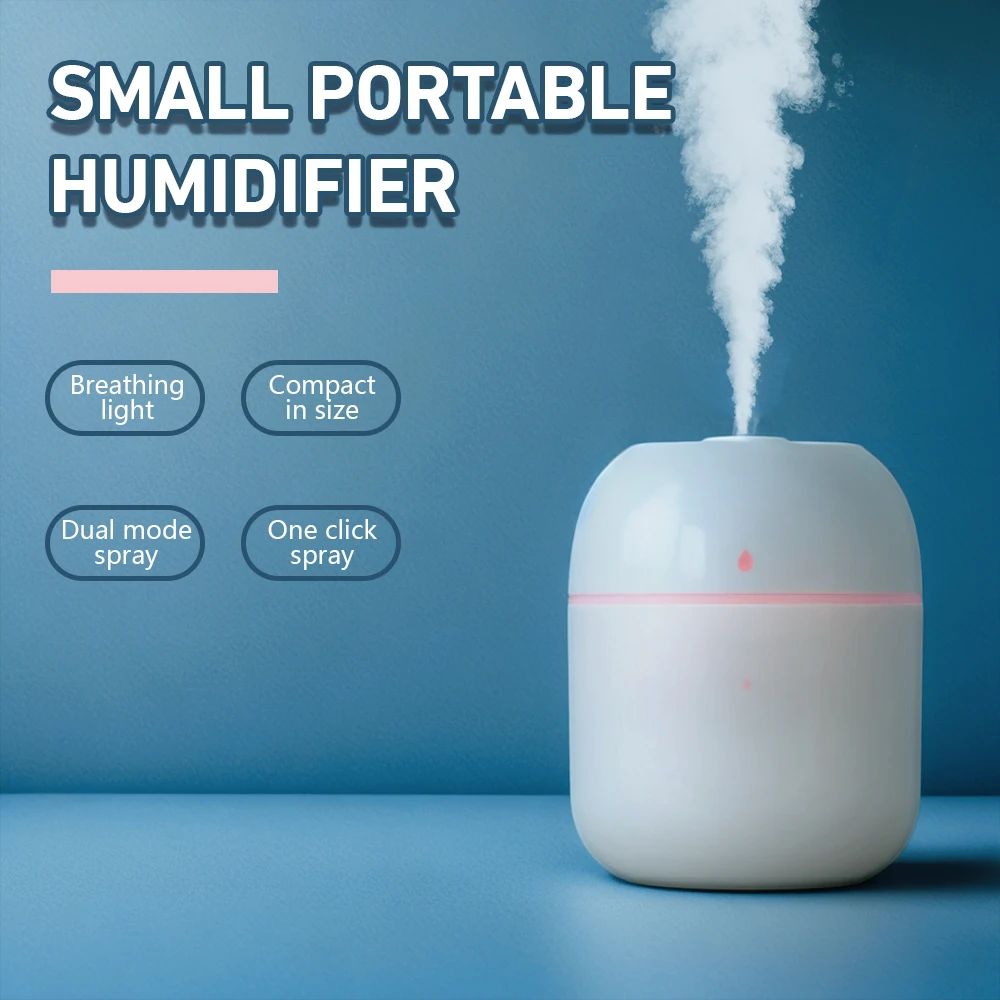 2025 New Small Humidifier With Ambient Light Silent Operatio