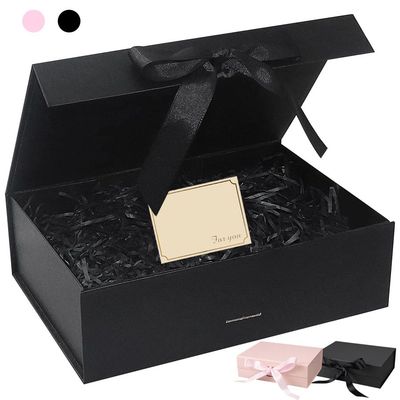 3 Sizes Available Luxury Magnetic Gift Box With Lid Ribbon L