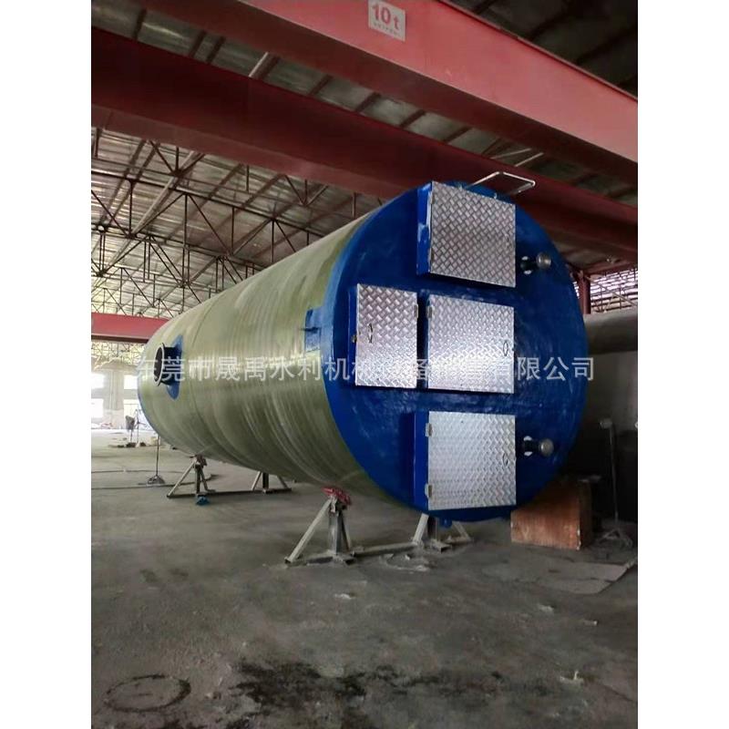 玻璃钢GRP计算机控制工艺机械缠绕一体化预制泵站污水处理一体化