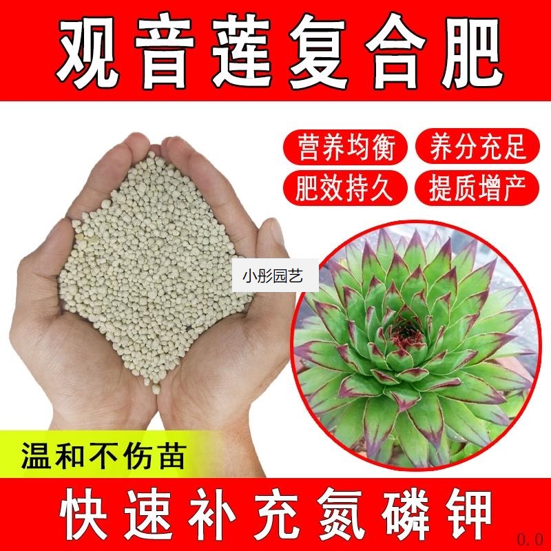 观音莲复合肥通用型缓释肥花肥家用室内绿植养花育苗农业有机肥料