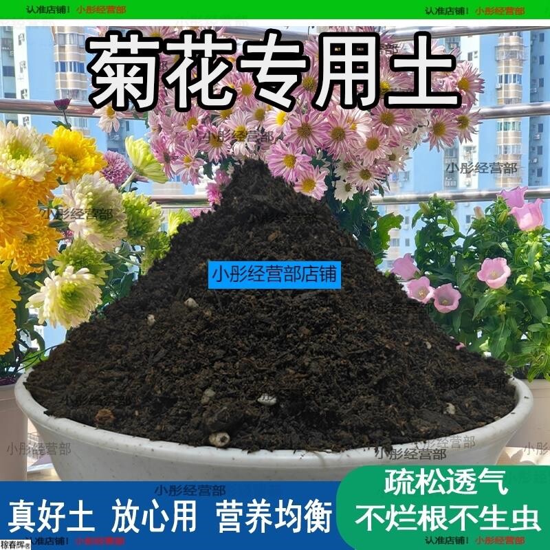菊花专用土 菊花配方土 营养土疏松透气盆栽绿植专用种植土壤肥料