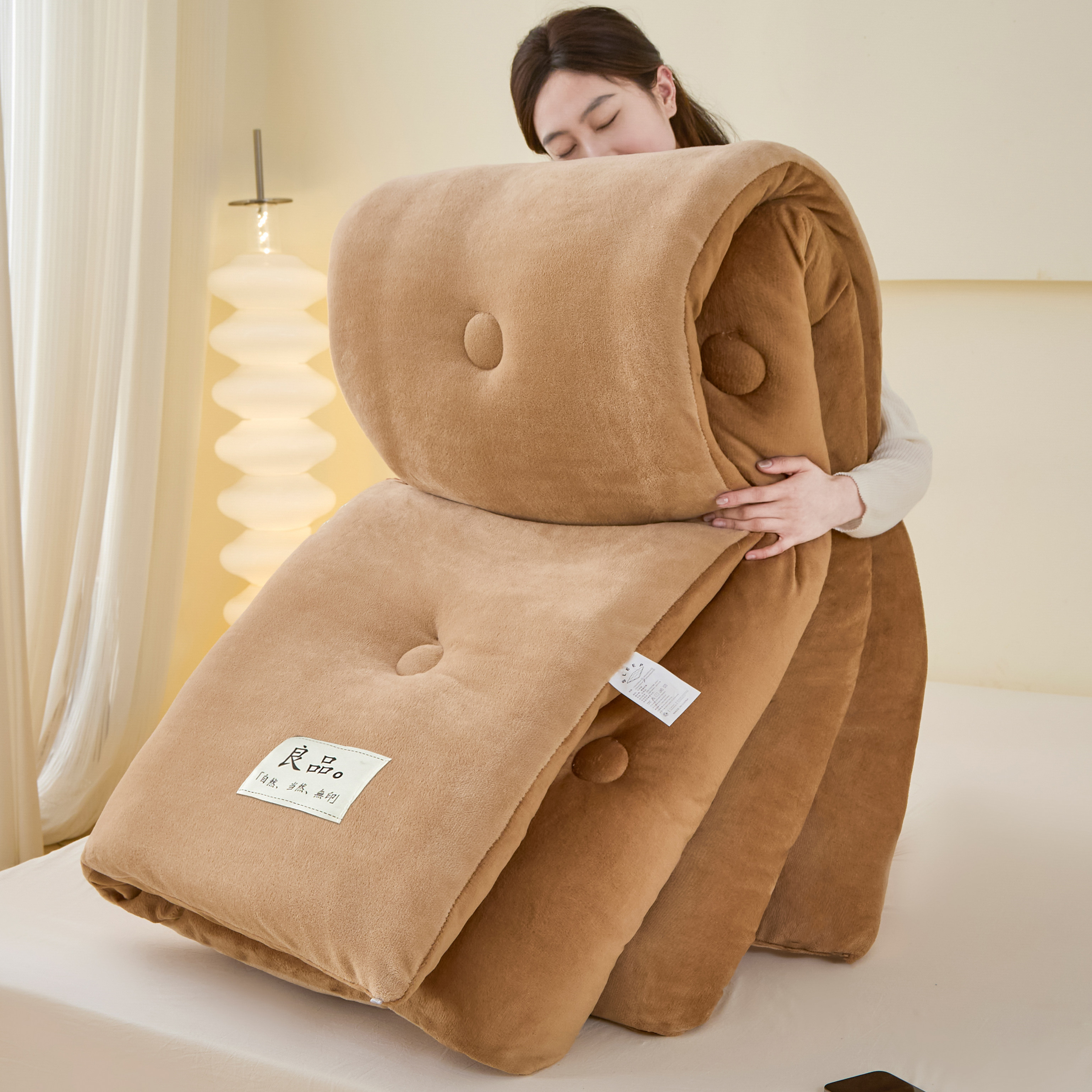 10斤被子冬被珊瑚绒保暖被牛奶绒加厚加绒冬被被芯单人毛绒被子