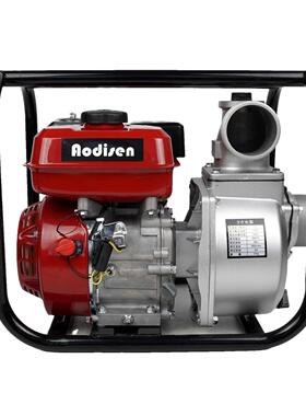 供应168动力6.5马力7米吸程28m扬程三寸3inch灌溉抗旱汽油机水泵