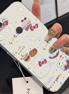 适用于小米8青春版手机壳8Lite镜头全包防摔镂空KT猫磨砂超薄软壳新款简约保护套个性高颜值高级感手机套创意