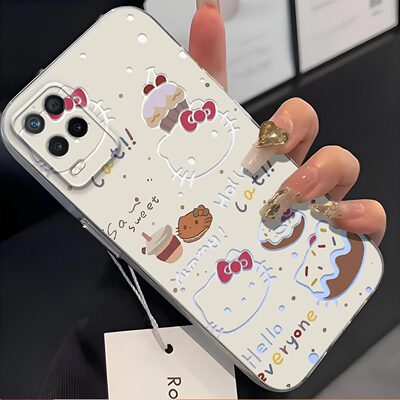 适用于真我Q3i手机壳realmeQ3镜头全包防摔镂空KT猫磨砂超薄软壳新款简约保护套个性高颜值高级感手机套创意