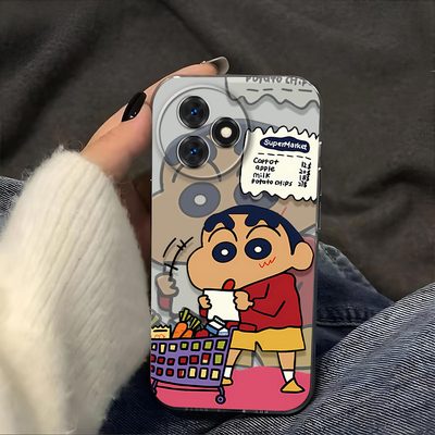 购物蜡笔小新适用于红米k80至尊版手机壳Redmi红米K80pro镜头全包磨砂防摔软壳男生女士保护套透明新款手机套