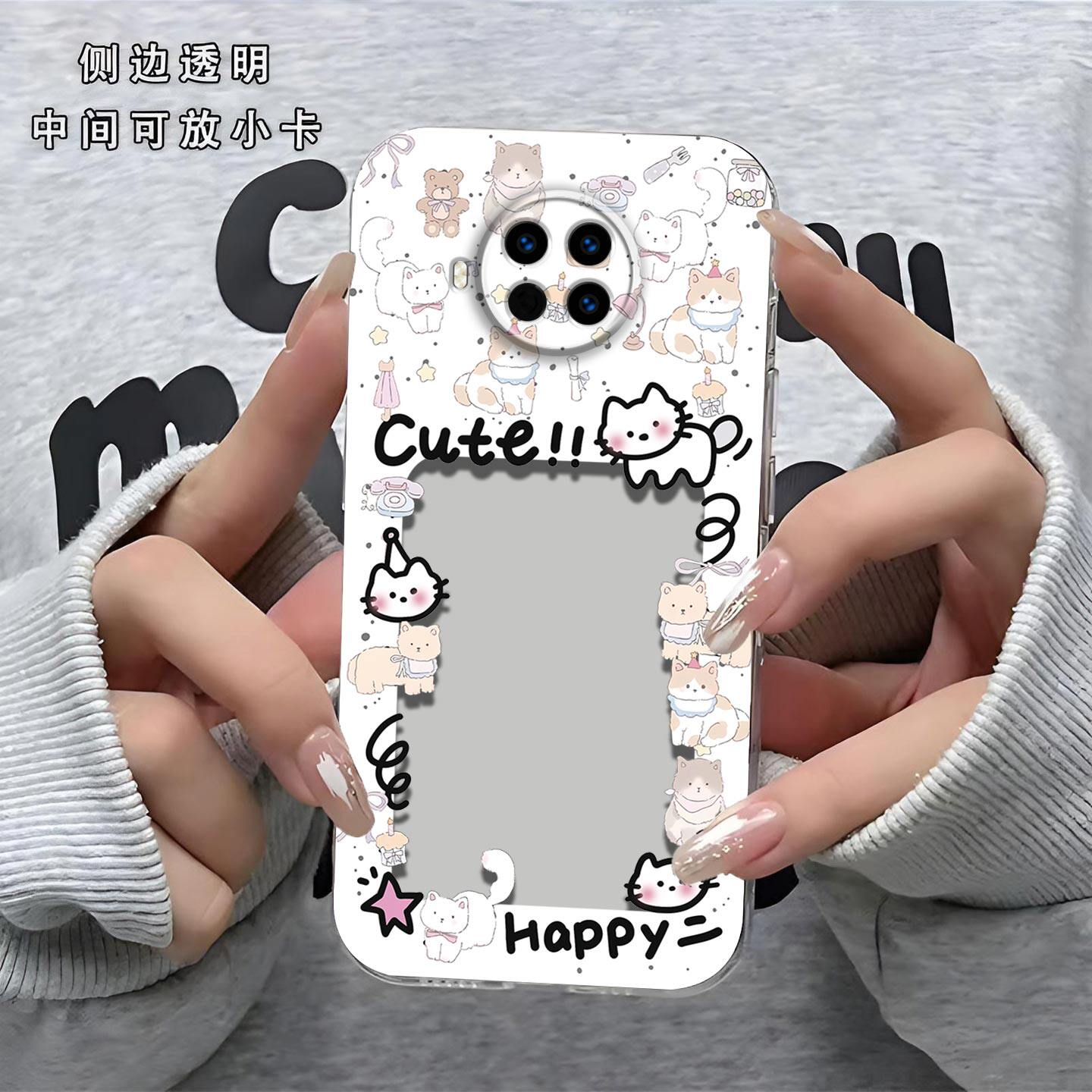 猫相框可放照片适用红米Note9Pro 5G手机壳小米note9镜头全包Redmi防摔硅胶软壳高级感保护套小卡新款手机套P