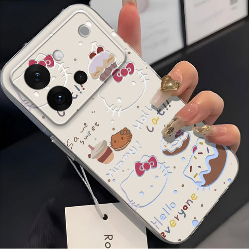 适用vivo S60t手机壳vivos60镜头全包V2620A磨砂可爱冰淇淋小猫咪防摔软壳高级保护套卡通创意新款手机套外壳
