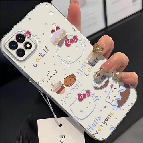 适用OPPOReno4SE手机壳peam00镜头全包reno4se镂空KT猫防摔卡通可爱超薄软壳高颜值凯蒂猫保护套简约个性新款