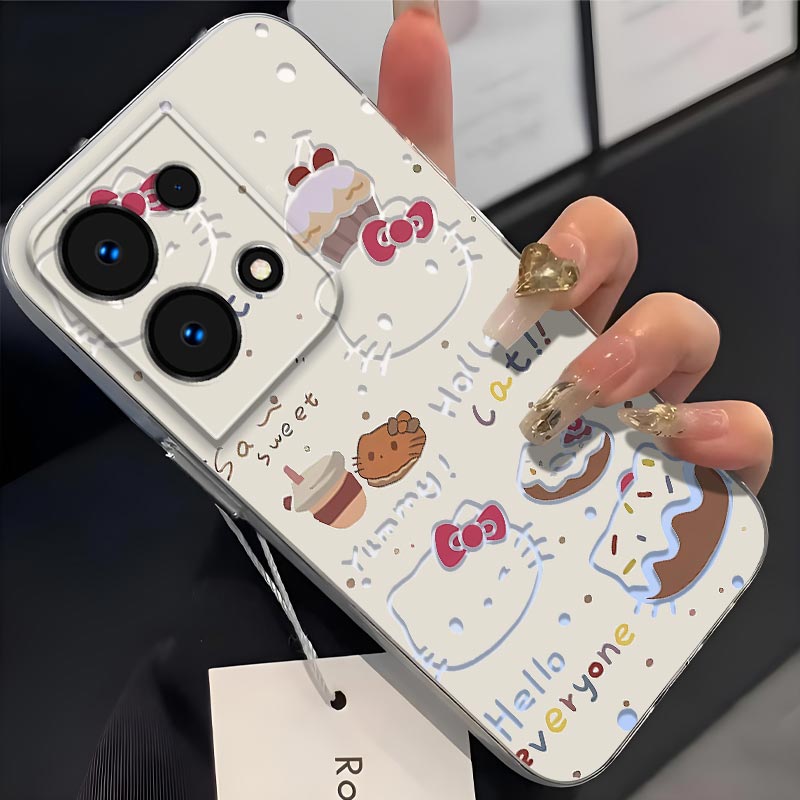 适用OPPOReno9Pro+手机壳Reno9PRO+镜头全包OPPO镂空KT猫防摔卡通可爱PGW110超薄软壳高颜值凯蒂猫保护套新款