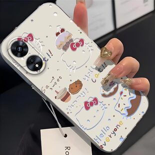 适用于OPPO A2x手机壳PJS110镜头全包oppo a2x镂空KT猫防摔卡通可爱超薄软壳高颜值凯蒂猫保护套简约个性新款