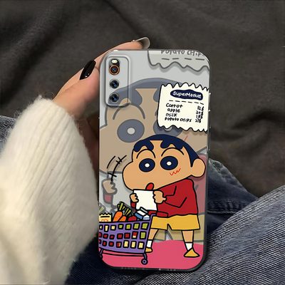 购物蜡笔小新适用于iQOONeo5活力版手机壳镜头全包v2118A磨砂防摔软壳男生女士保护套透明可爱创意新款手机套