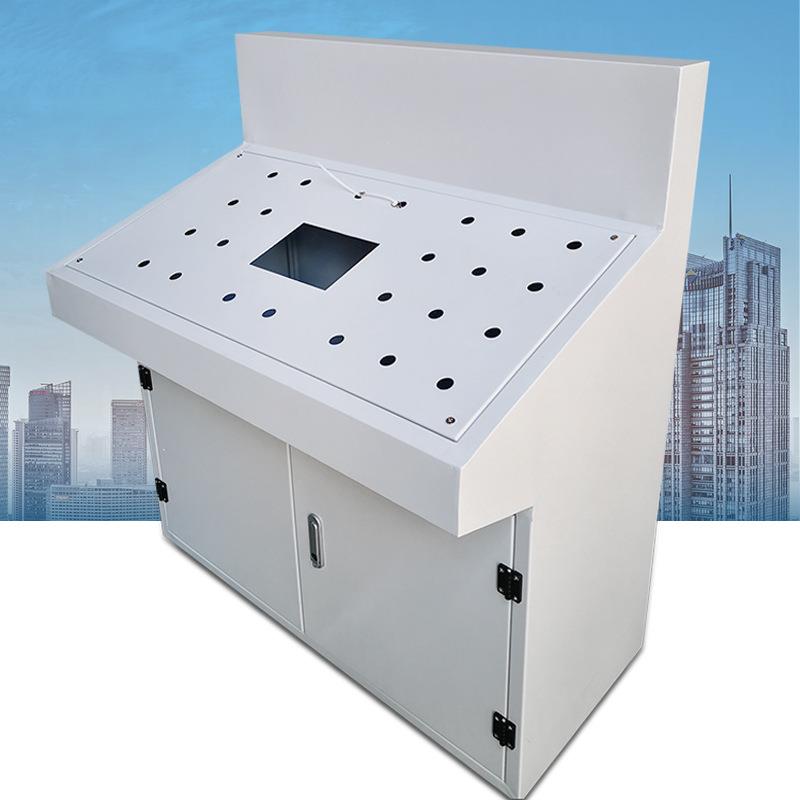 琴式操作工作台监控检验桌实验组装斜面船用操作不锈钢电气柜钣金