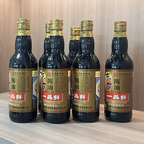 12瓶东古特级酱油一品鲜500ml6瓶