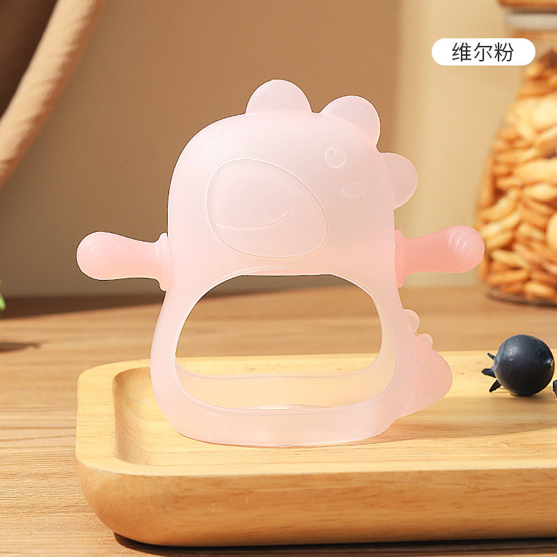 宝宝牙胶婴儿磨牙棒防吃手神器宝宝可啃咬胶硅胶玩具0一1岁咬咬乐