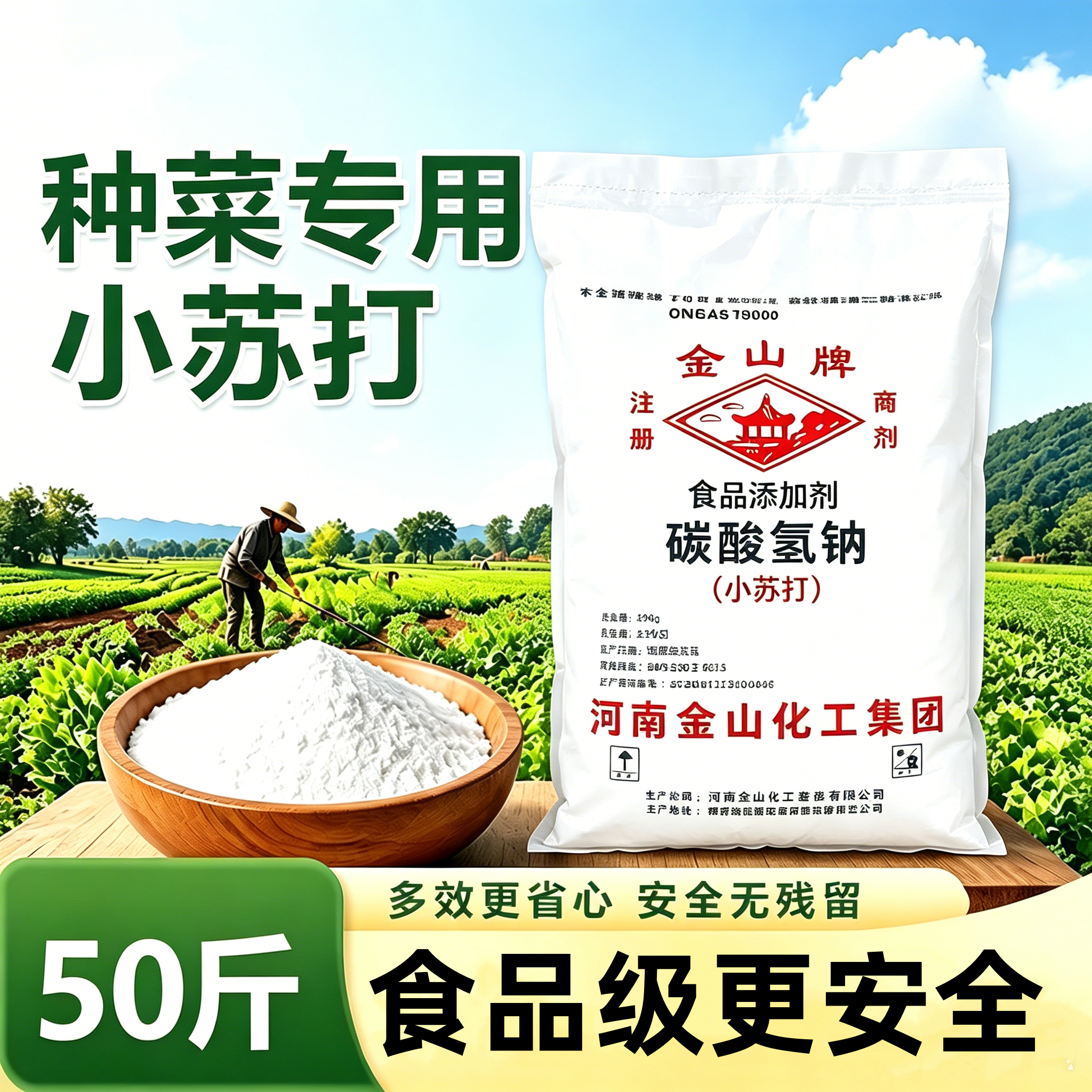 小苏打水产养殖农用种菜碳酸氢钠