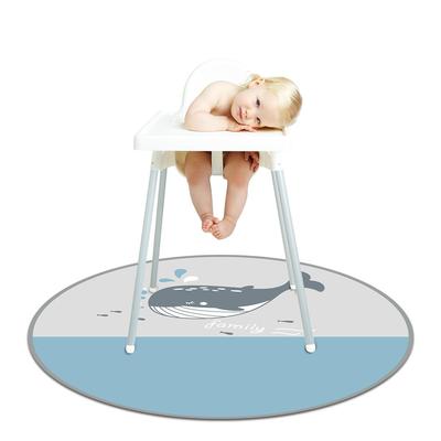宝宝高脚椅防脏地垫桌垫游戏垫儿童野餐垫防水防滑家用圆形学习垫