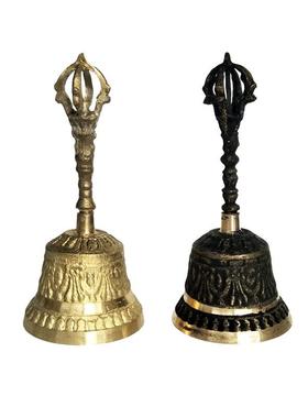 黄铜摇铃铃铛手摇铃五股铃铛家居用店铺用会议铃