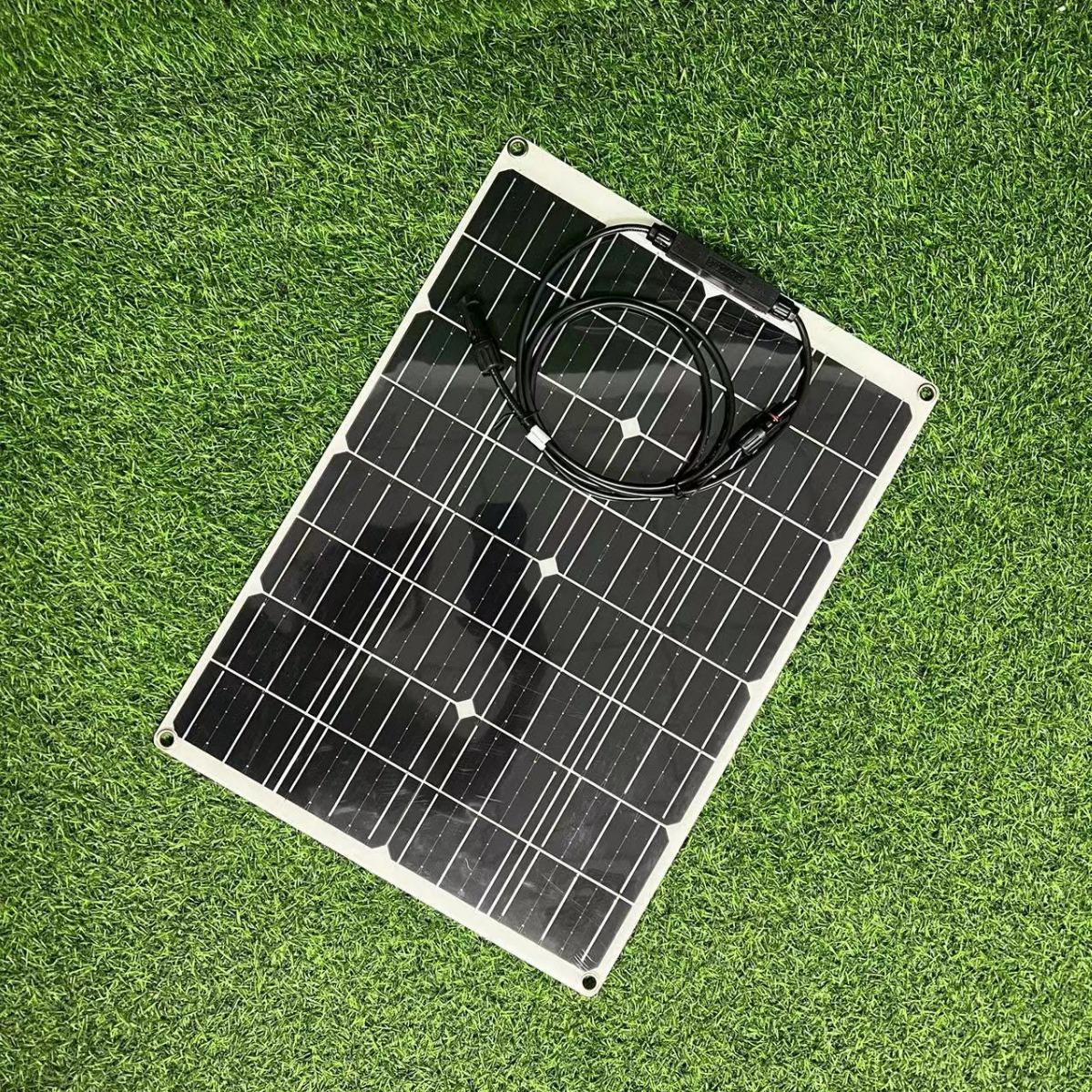 40W太阳能柔性充电板移动充电光伏套件MC4接口高效率户外电池系统