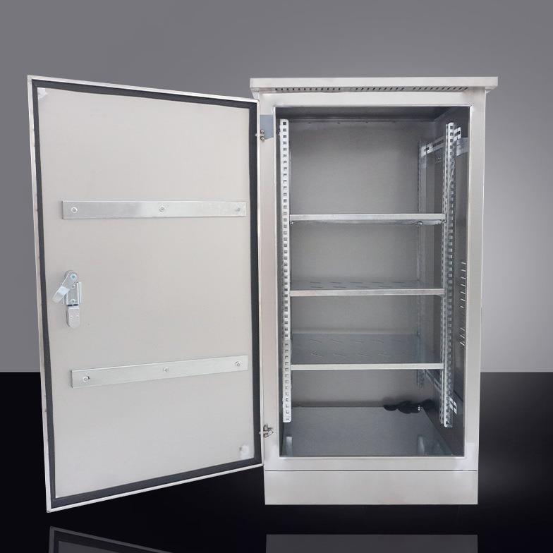 室外防水不锈钢网络机柜户外配电箱弱电柜监控设备箱功放交换机柜