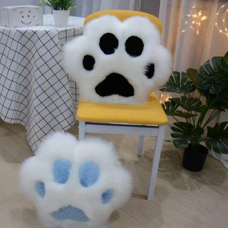 北欧ins可爱猫爪抱枕熊猫爪靠垫沙发靠背家用床头腰靠椅子靠枕