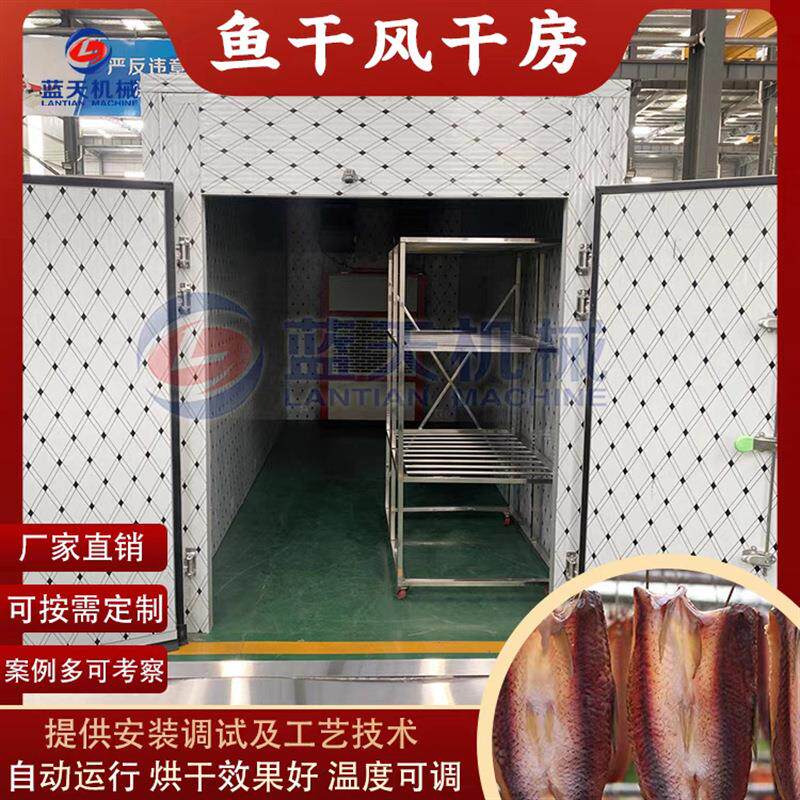 鱼干冷风烘干机 小鱼干咸鱼控干机设备 整条鱼腌制鱼干低温风干房