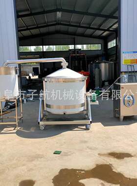 大型粮食酿酒设备 新工艺酿酒设备 电加热蒸酒锅冷却器酿酒设备