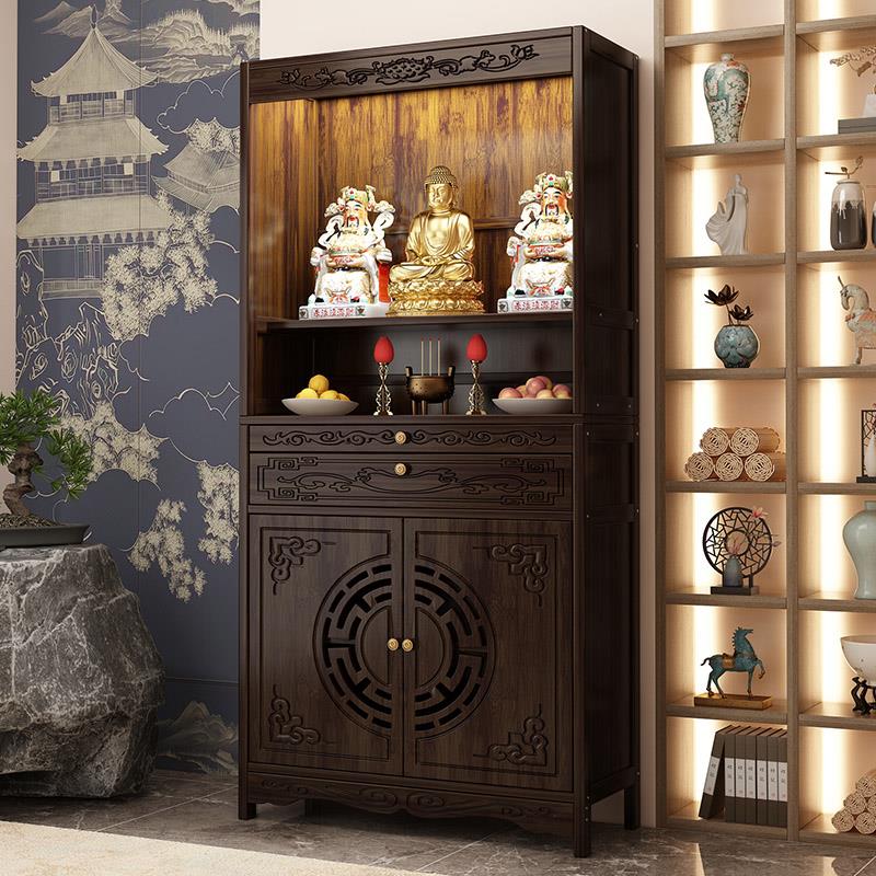 佛龛新中式立柜供桌家用香案爷柜佛台神台观音菩萨香火供奉台