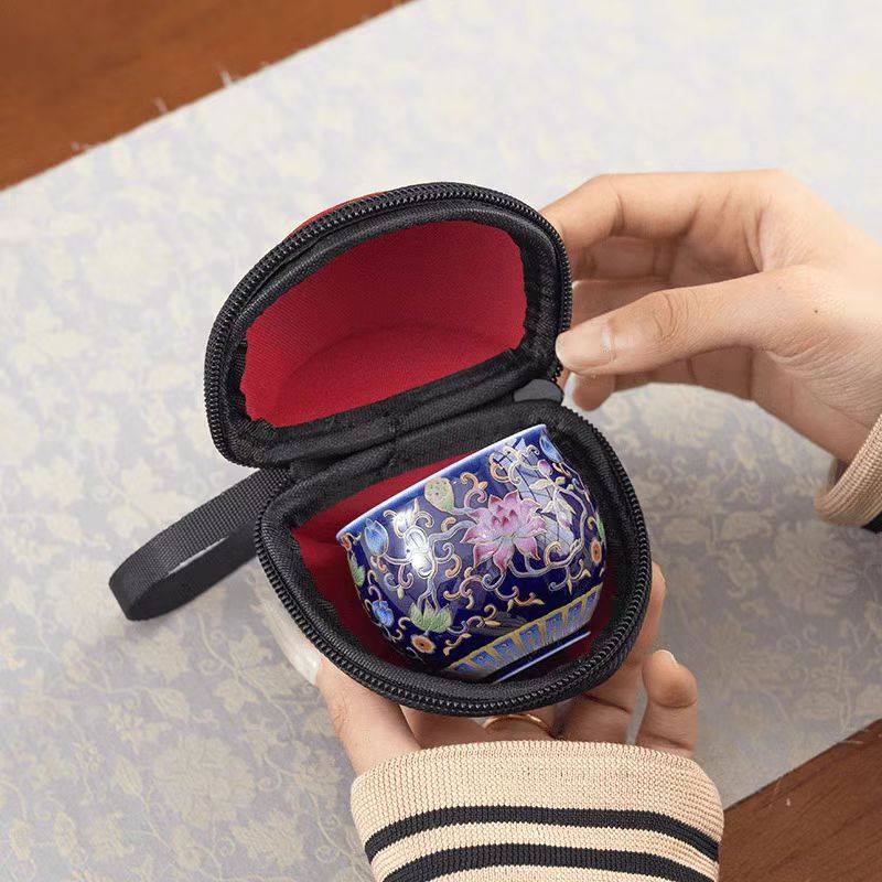 珐琅彩旅行主人杯高端功夫品茗杯裸杯个人女士宫廷风家用茶杯茶具,餐饮具,茶杯,淘宝优惠券,粉丝福利购,淘宝优惠卷