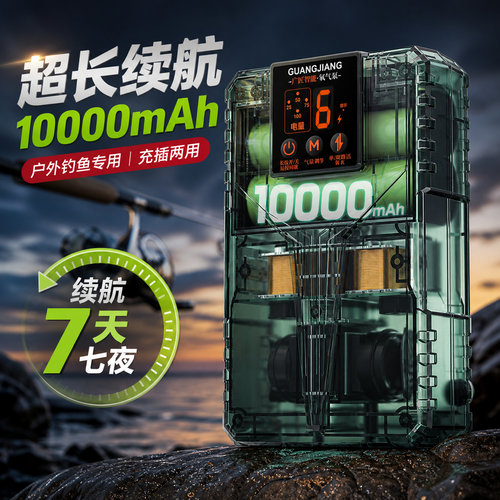 800小时超长续航充插两用氧气泵