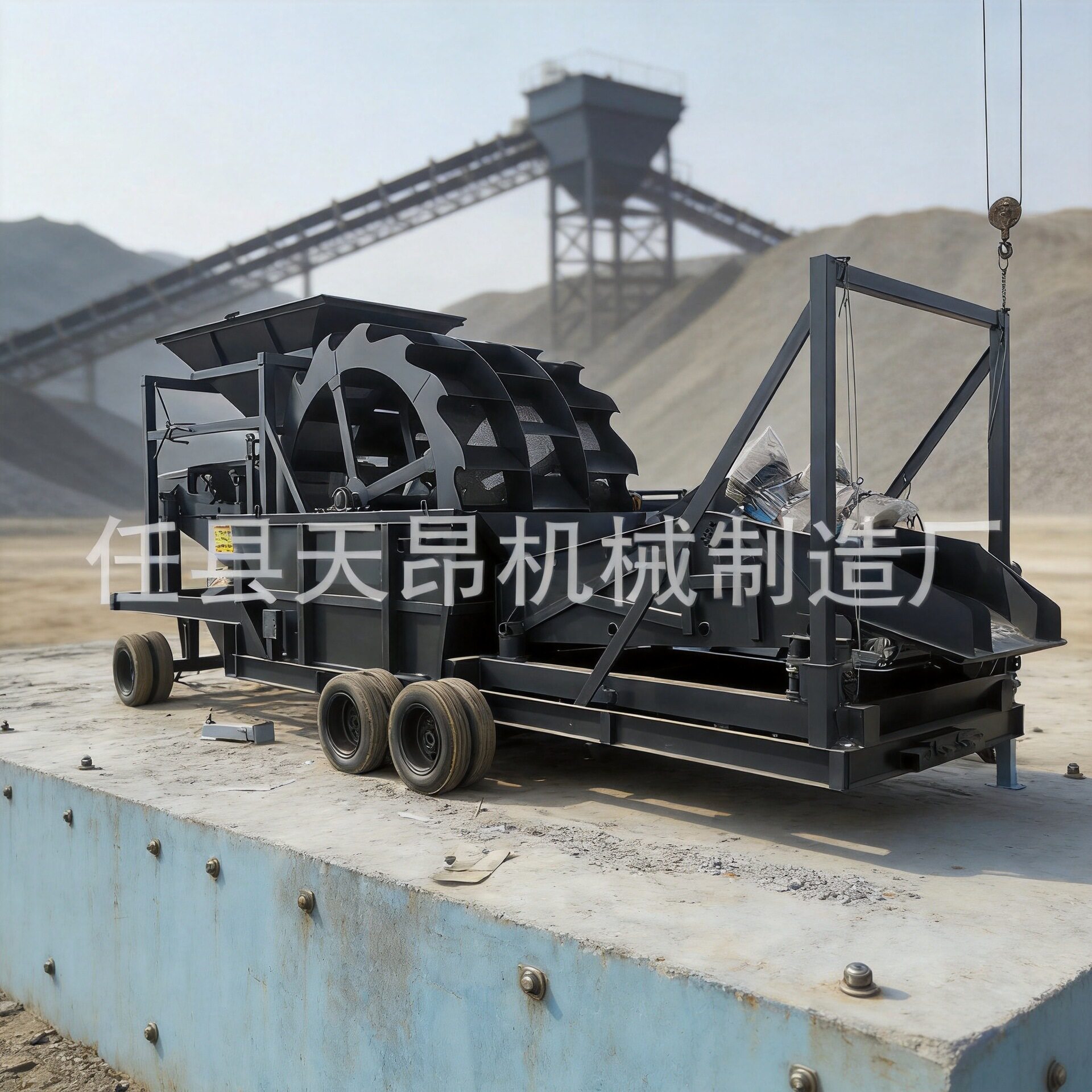 厂家定做矿山河沙洗沙设备斗式叶轮洗沙机筛沙洗砂一体机