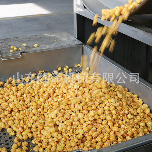 隆泽牌球形爆米花机 连续式爆米花生产流水线