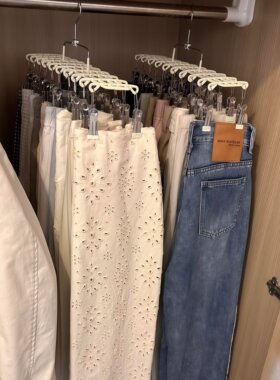 裤夹家用衣柜内置双排裤子裙子收纳衣架无痕不占地学生宿舍晾衣撑