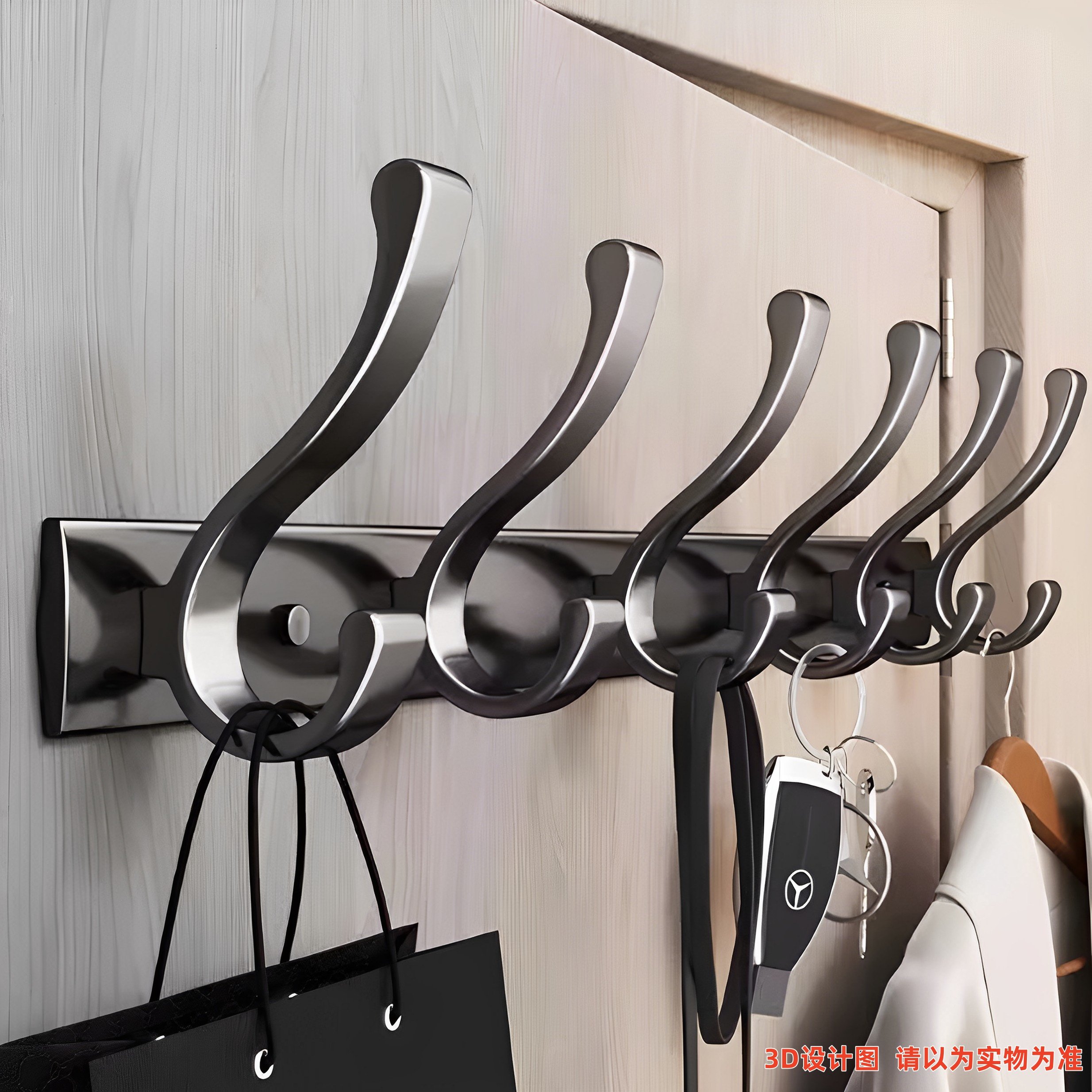 挂钩上墙打孔挂衣钩进门鞋柜衣服挂钩浴室高级铝合金壁挂太空铝,家装主材,挂钩/挂衣钩,淘宝优惠券,粉丝福利购,淘宝优惠卷